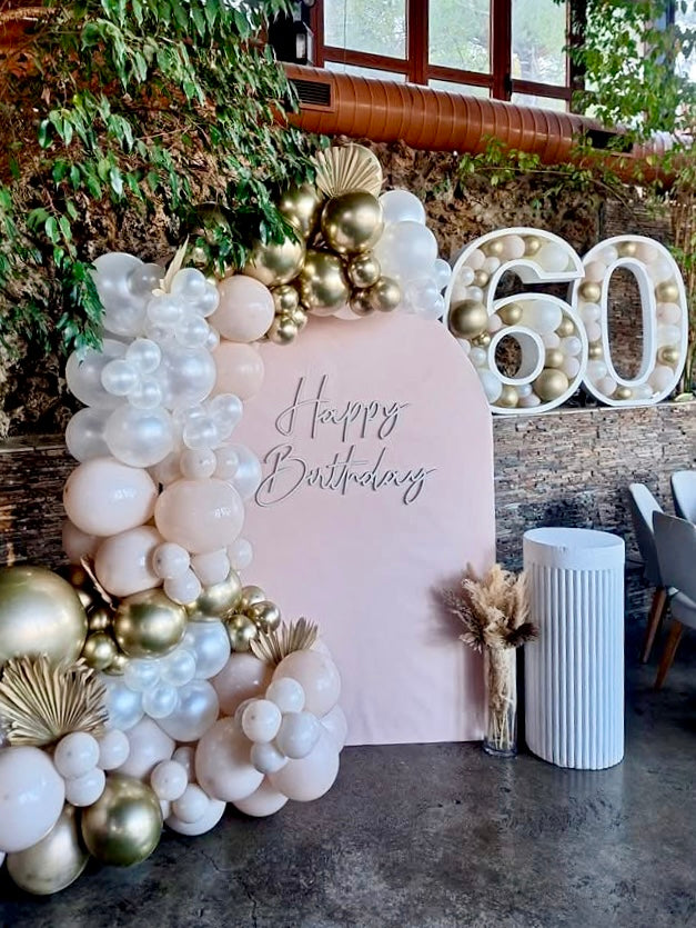 Happy Birthday Wood Sign: Laser Cut Party Backdrop