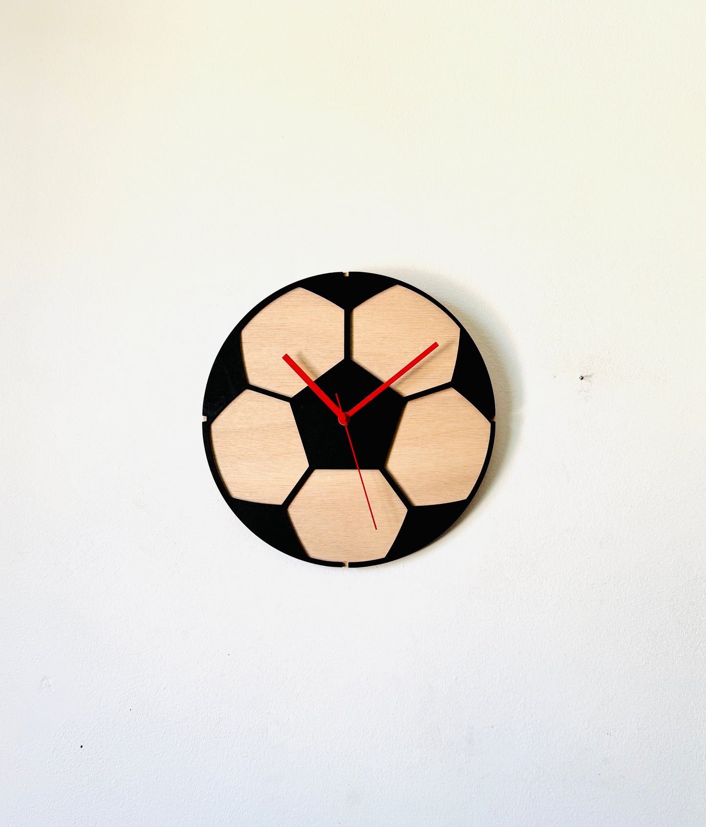 Personalized soccer coach wall clock sign with player names, custom football team thank you gift, end-of-season senior night award keepsake