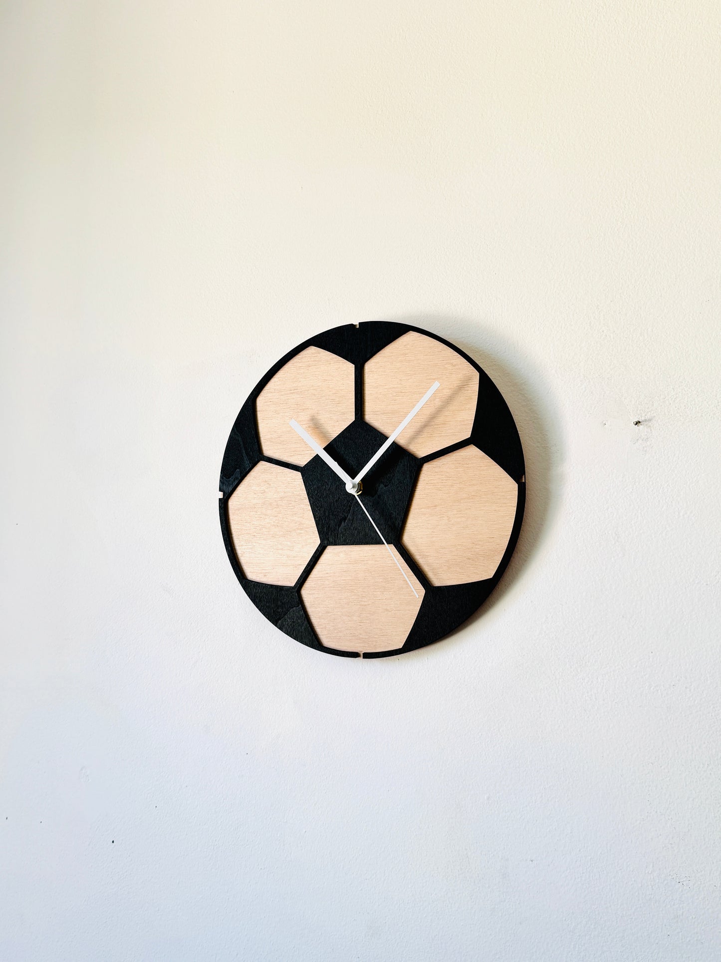 Personalized soccer coach wall clock sign with player names, custom football team thank you gift, end-of-season senior night award keepsake
