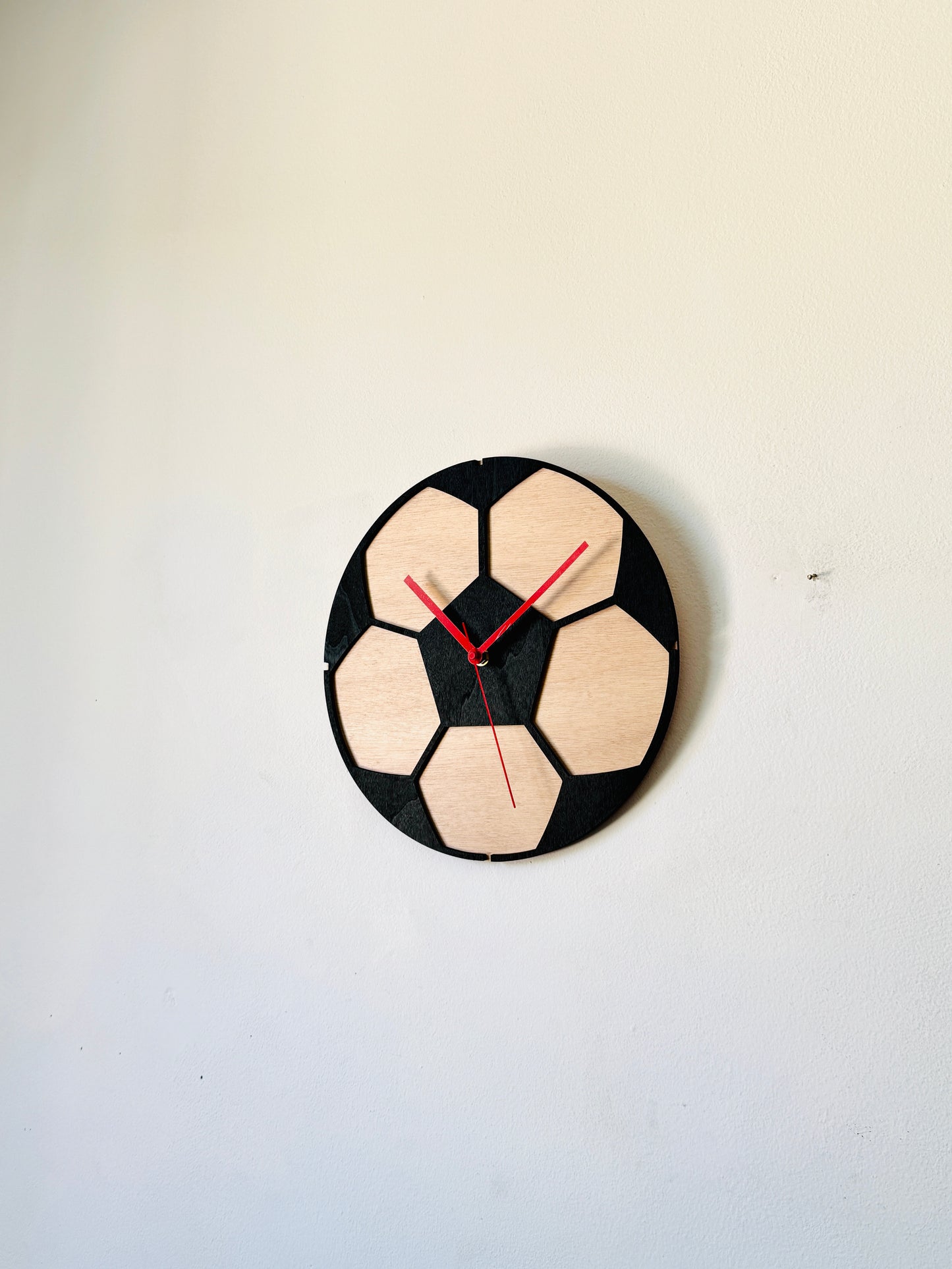 Personalized soccer coach wall clock sign with player names, custom football team thank you gift, end-of-season senior night award keepsake