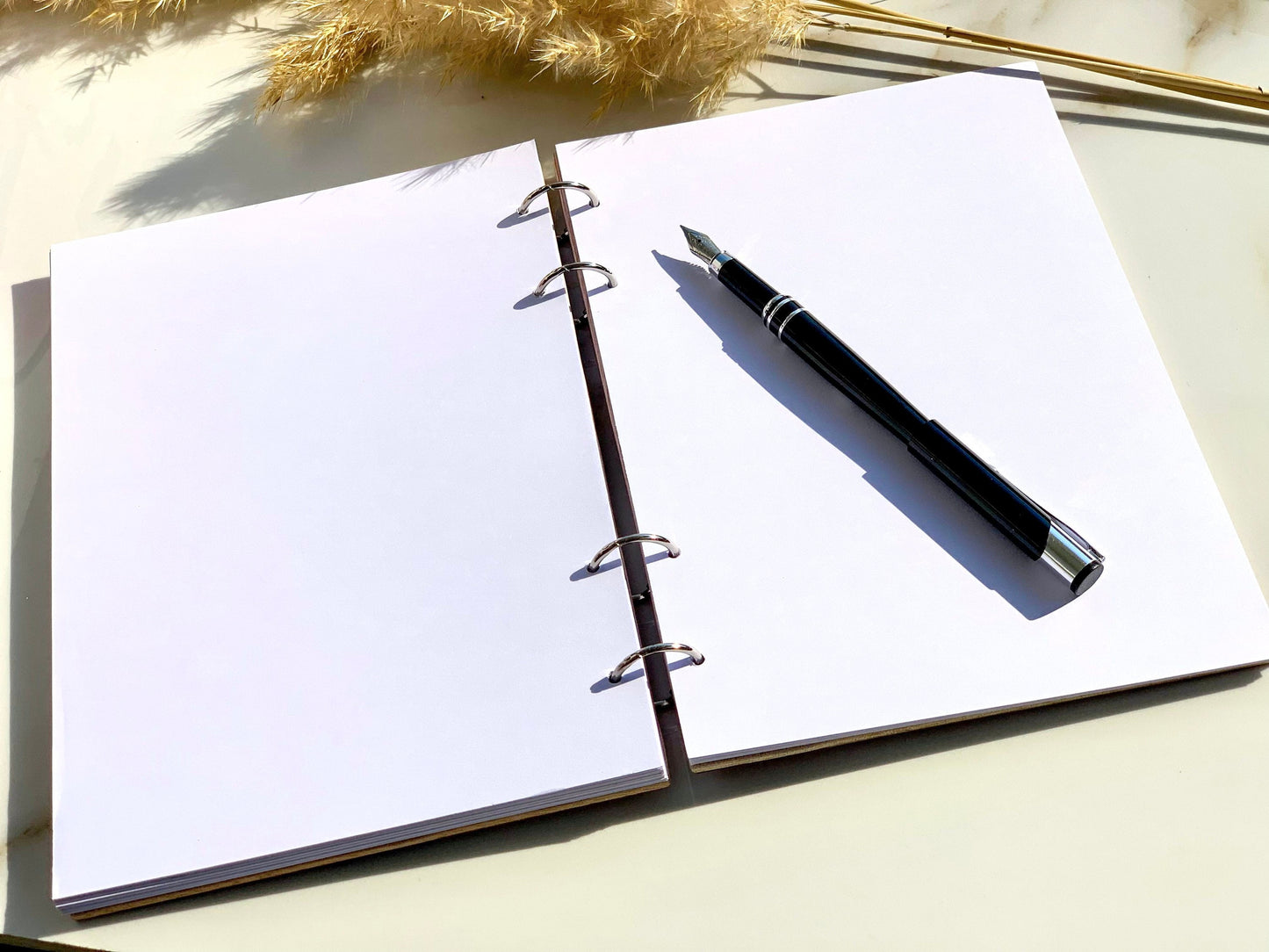 Personalized Engraved Owl Wood Notebook: Zentangle Mandala Journal