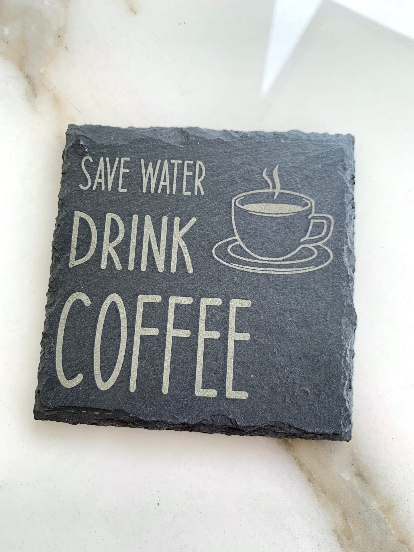 Engraved Slate Coasters: Funny Drink Quotes, Personalized Coasters