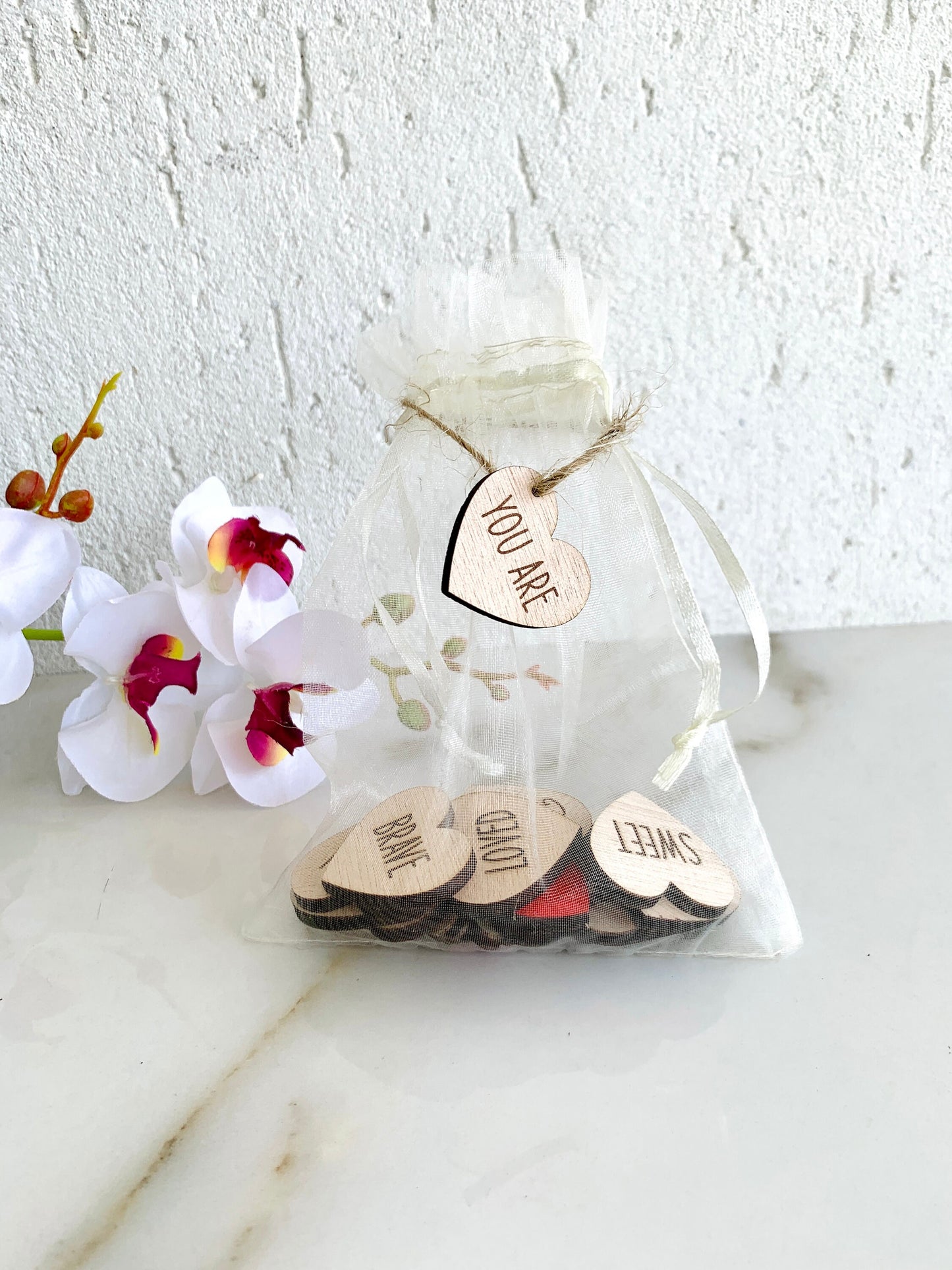 Motivational Affirmation Wood Cards, Positive Thoughts & Words Encouragement Wooden Tokens Pick me Up Gift For Women Selflove Believe In You