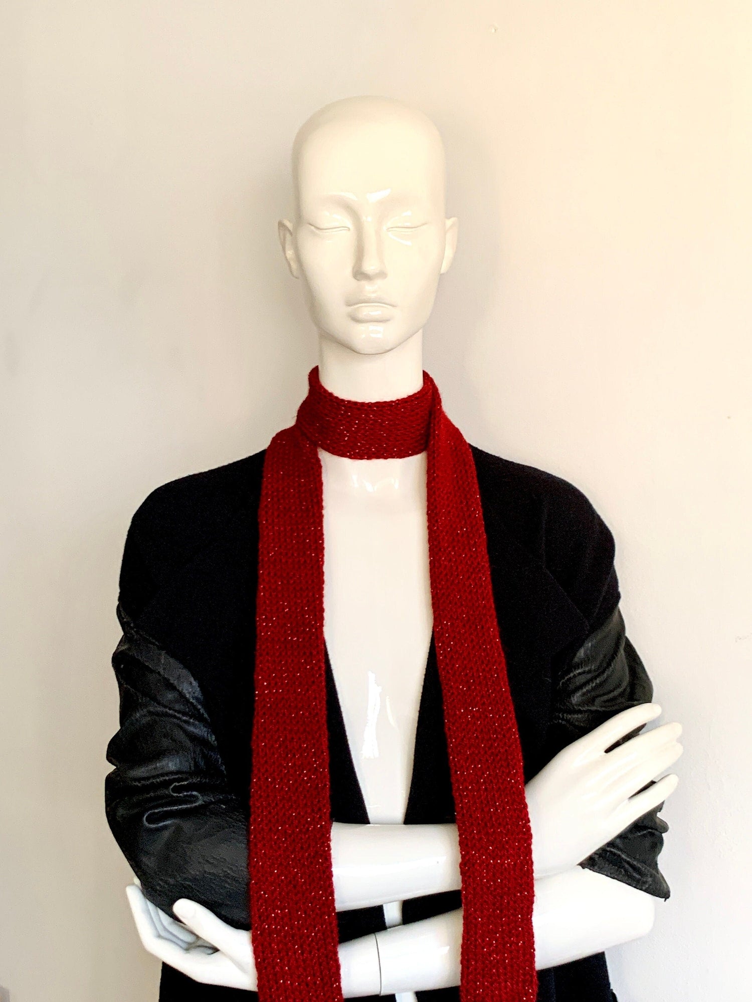 Skinny Knitted Scarf