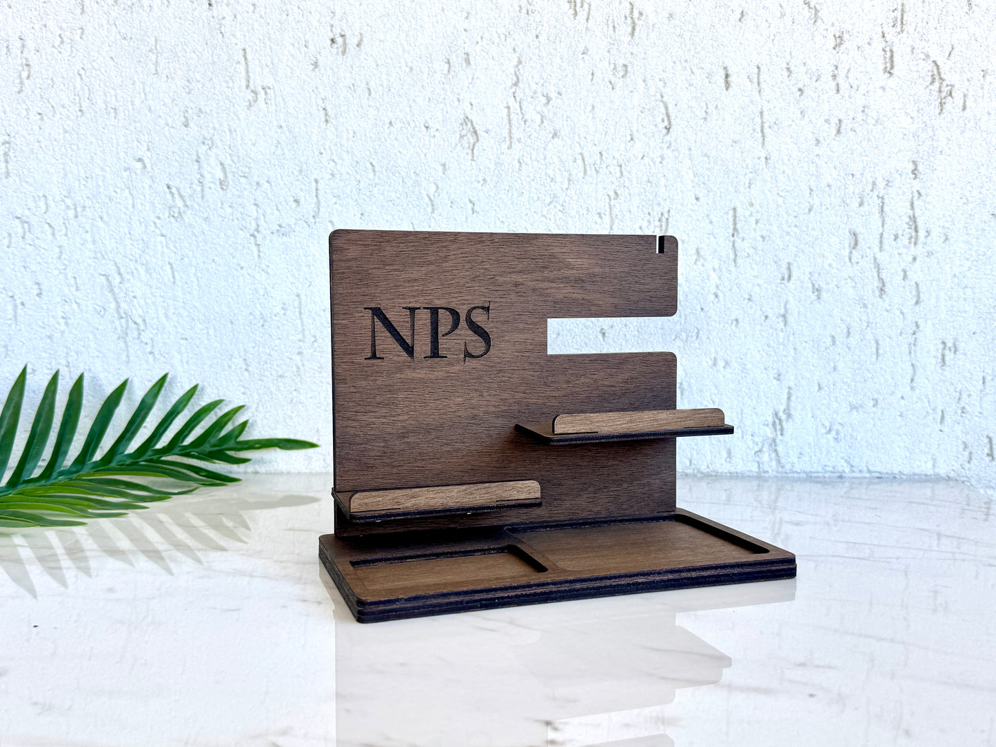 EDC Dock Station for Men Personalized Wireless Charging Valet Tray Desk Organizer Nightstand Phone Holder Husband Birthday Gift Boyfriend