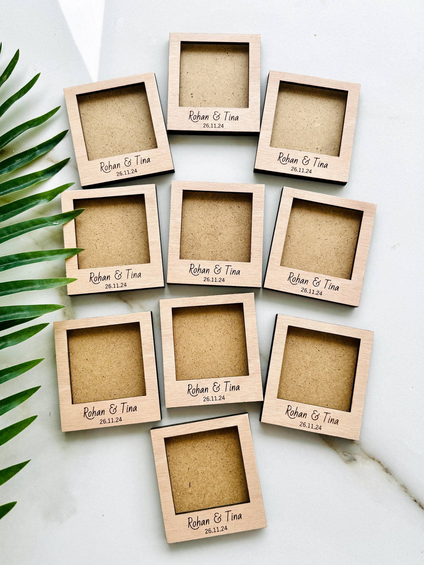 Magnetic Mini Photo Frame Favors, Instax Wedding Photo Frame Baptism Photo Frame Engagement Picture Frame Bridal Shower Engraved Photo Frame