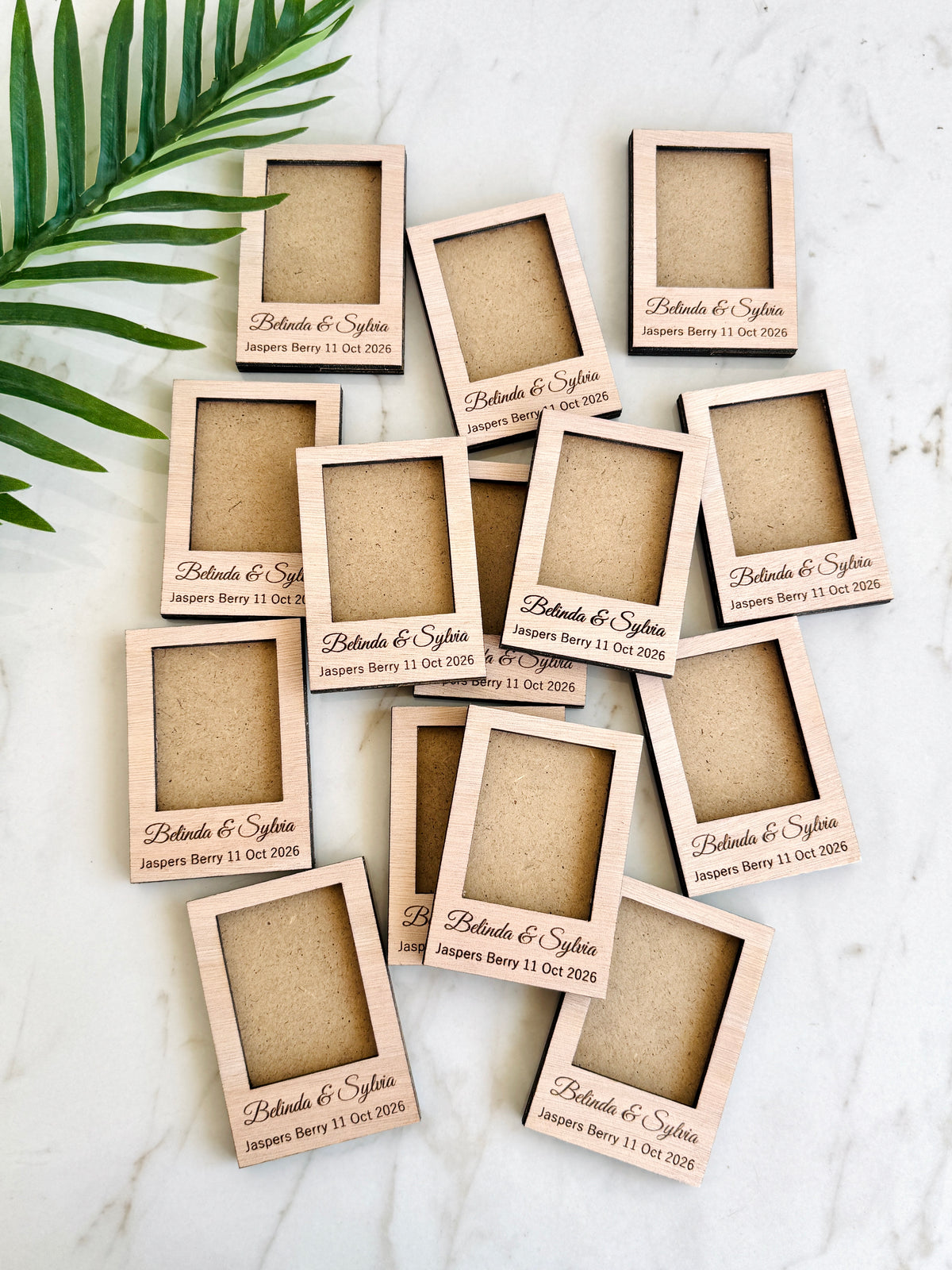 Personalized Mini Photo Frame Favors: Instax Polaroid Wedding Frames