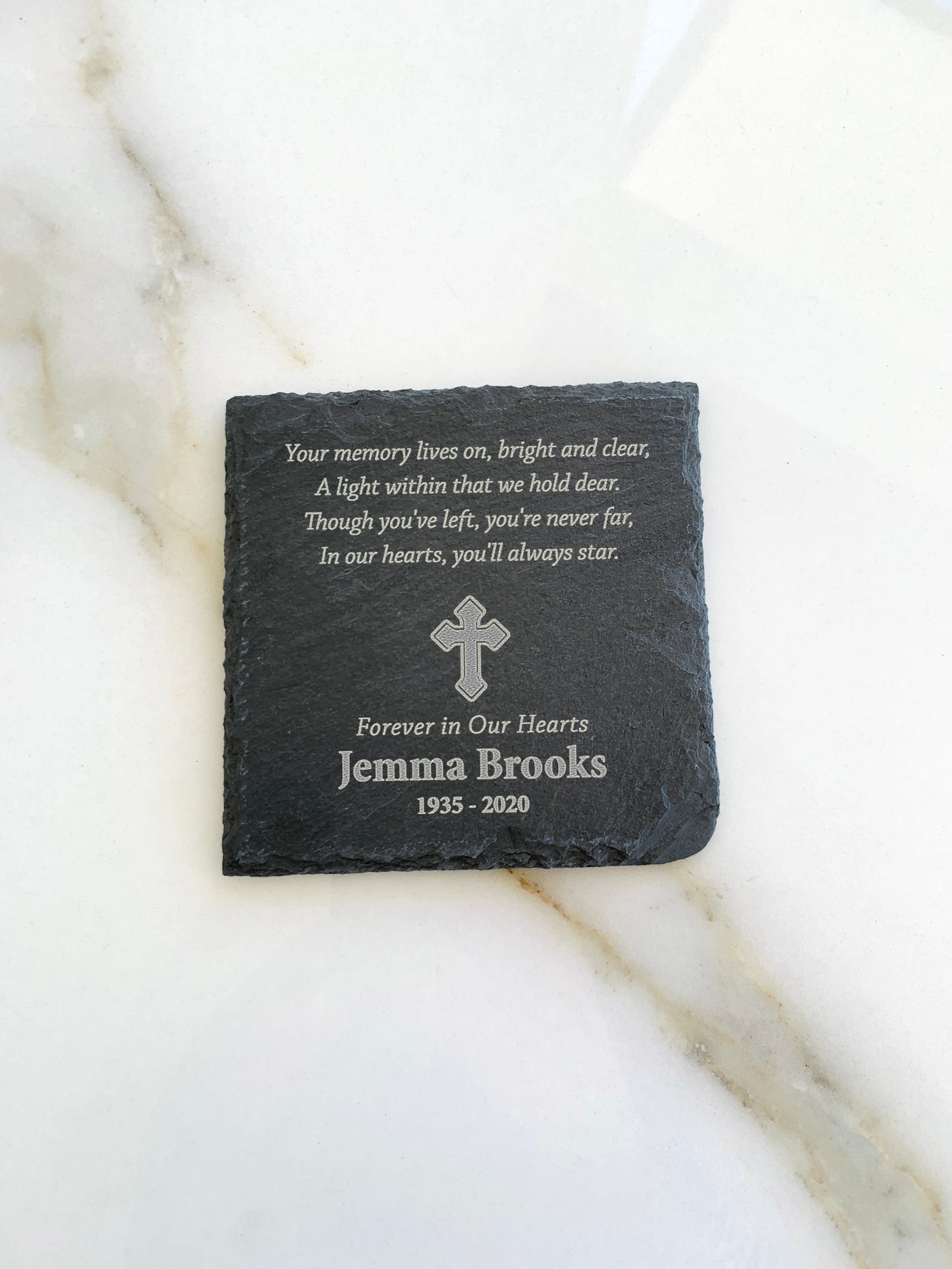 Personalized Memorial Stone Plaque Engraved Slate Sympathy Gift. Pet Memorial Stone, Engraved Slate Plaque with Stand