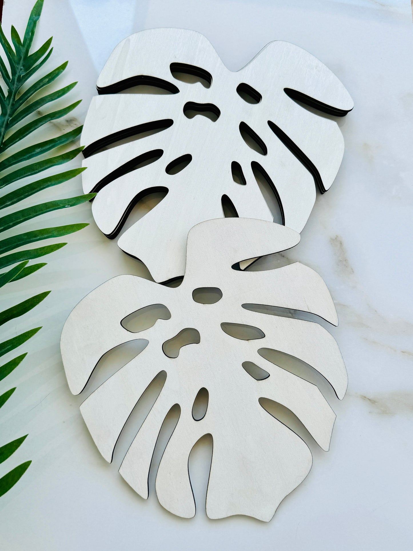 Monstera Leaf Wood Cutouts: Unfinished Crafting Wood Sign Blanks