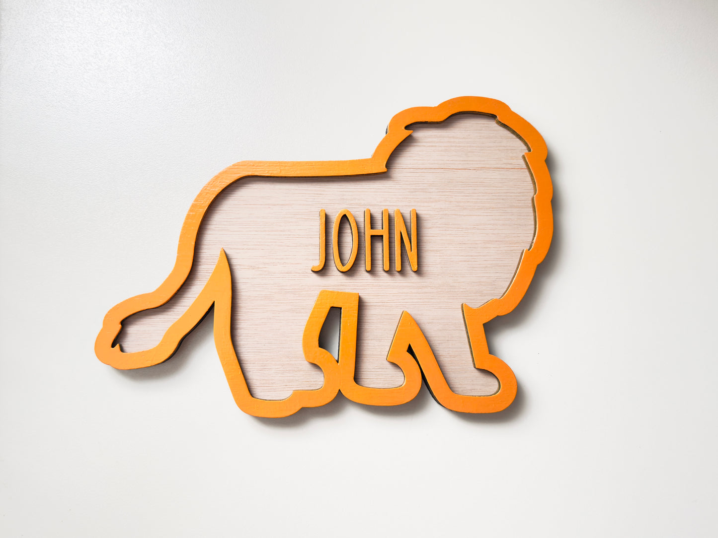 Jungle Animal Name Door Sign
lion