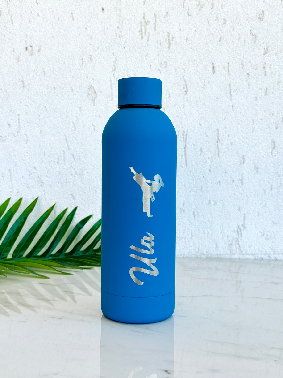 Personalized Karate Water Bottle: Engraved Stainless Steel Martial Arts Gift