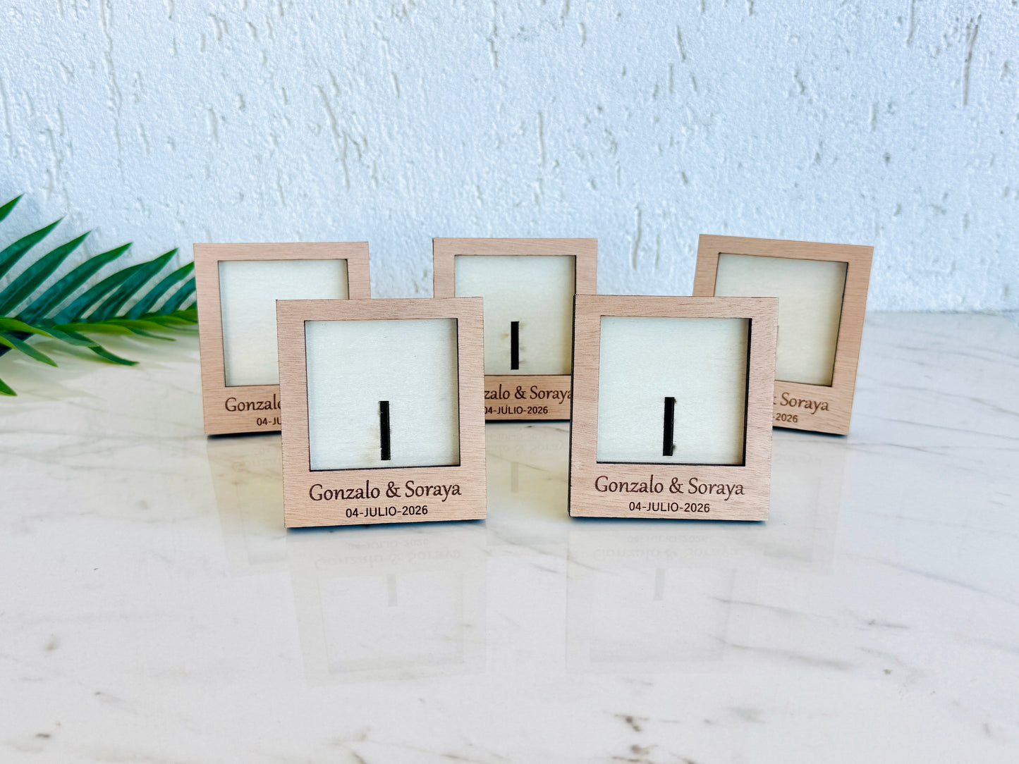 Personalized Mini Photo Frame Favors: Instax Polaroid Wedding Frames