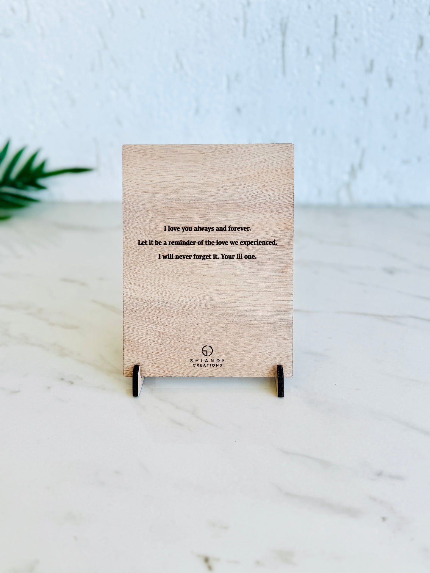 Personalized Wooden Panda Love Greeting Card | Custom Names | Engraved Message | Perfect for Valentine's Day, Anniversaries, Birthdays