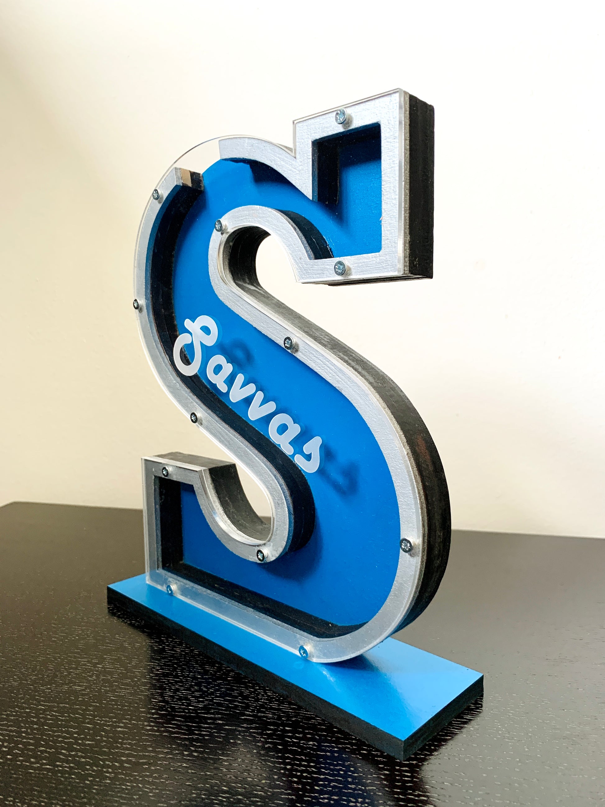 Personalized Initial Piggy Bank Wood Initial Letter Money Box, Name Nursery Decor