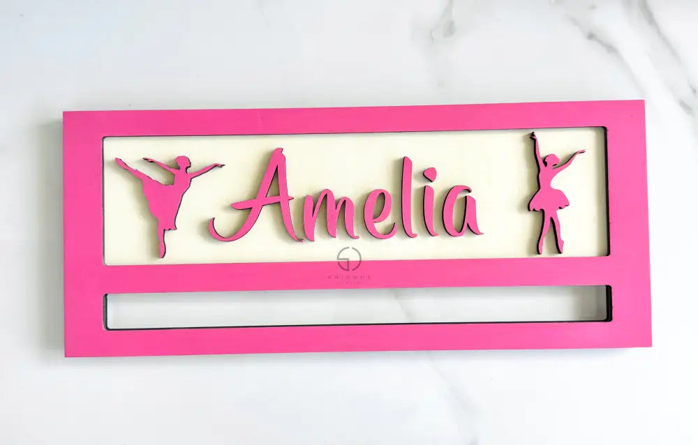 Dance Medal Display Personalized – Custom Dancing Medal Holder Rack | Medal Hanger for Dancers Ballet Jazz Hip-Hop