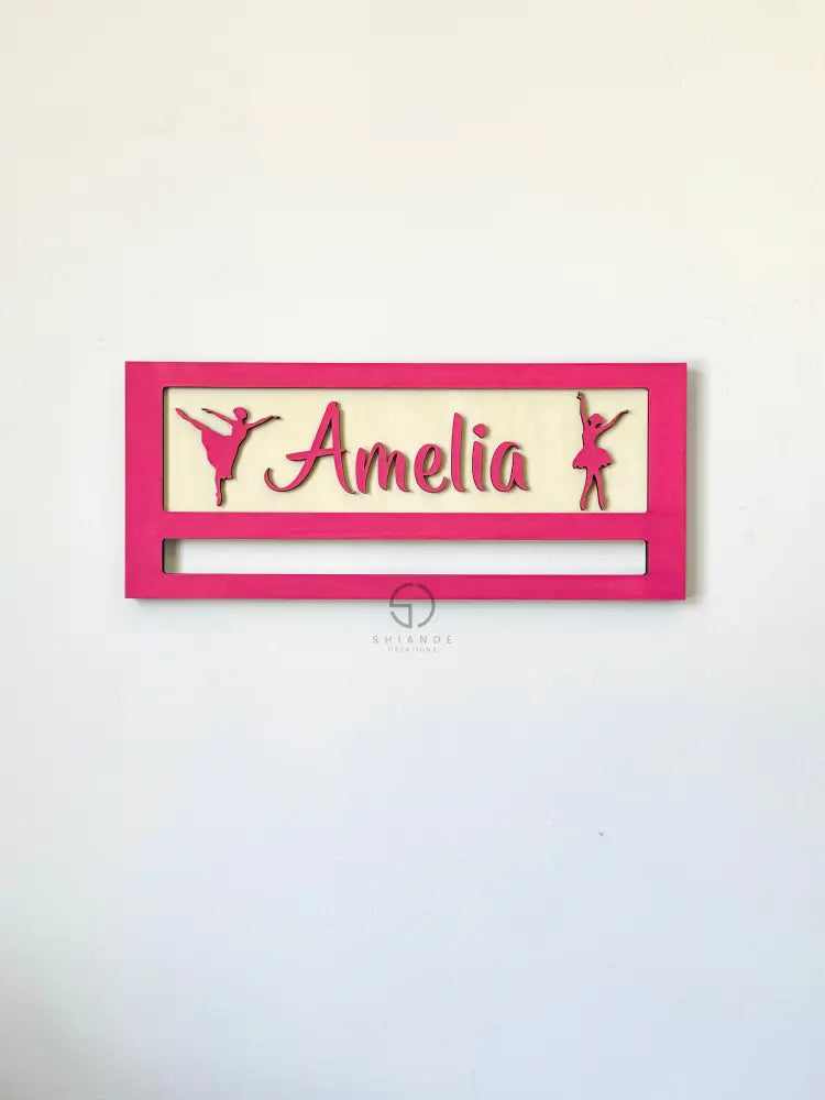 Dance Medal Display Personalized – Custom Dancing Medal Holder Rack | Medal Hanger for Dancers Ballet Jazz Hip-Hop