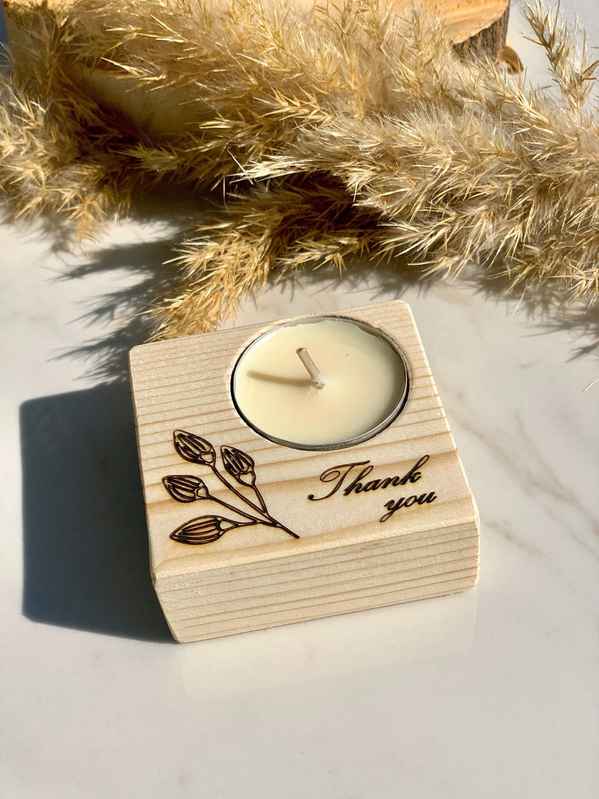 Wedding Favors in Bulk, Personalized Gifts for Guests, Custom Wooden Tealight holders, Rustic Engraved Wedding Favors, Thank you gifts