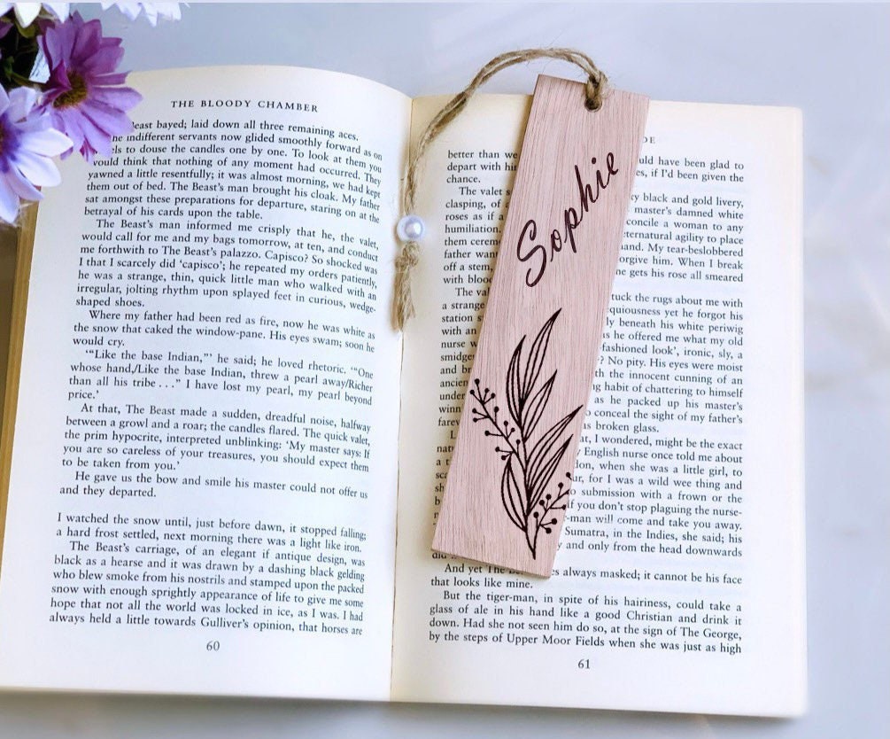 Bulk Bridesmaids Gifts Personalized Bookmarks, Bookmarks for Student Gifts, Team Bride Tribe Hen Party Gifts, Wood Engraved Name Bookmark