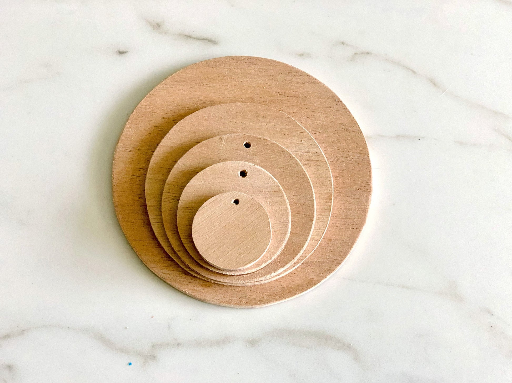 Wood Circle Disks, Large & Small, DIY Round Blank Coasters in Bulk, Round Unfinished Wood Cutouts For Crafting Unfinished Wood to decorate