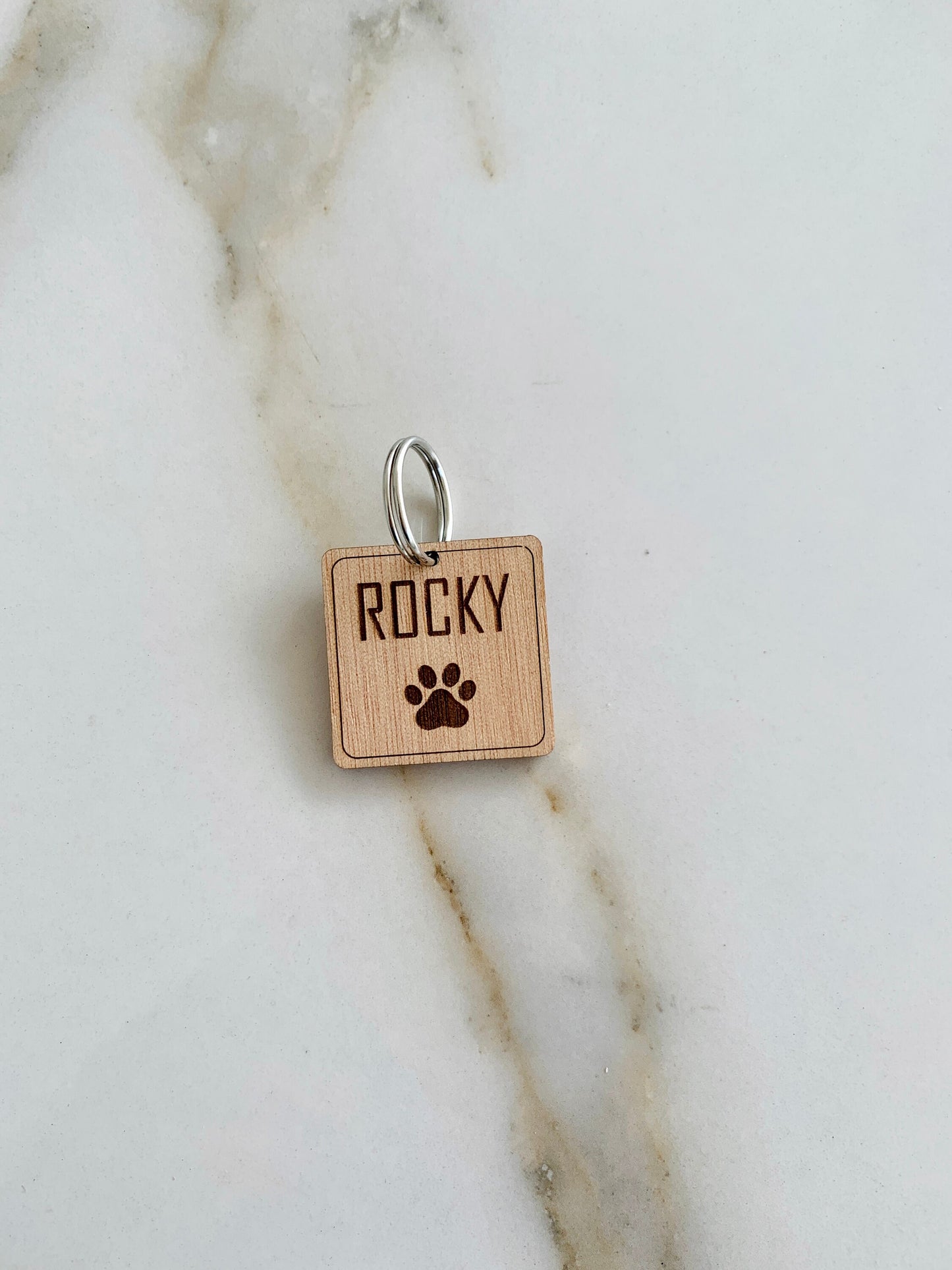 Dog ID Tags Wooden Engraved Cat ID Tags Personalized Rustic Pet ID Tag Custom Name & Phone Number Dog Tag Puppy Kitten Tag Pet gifts