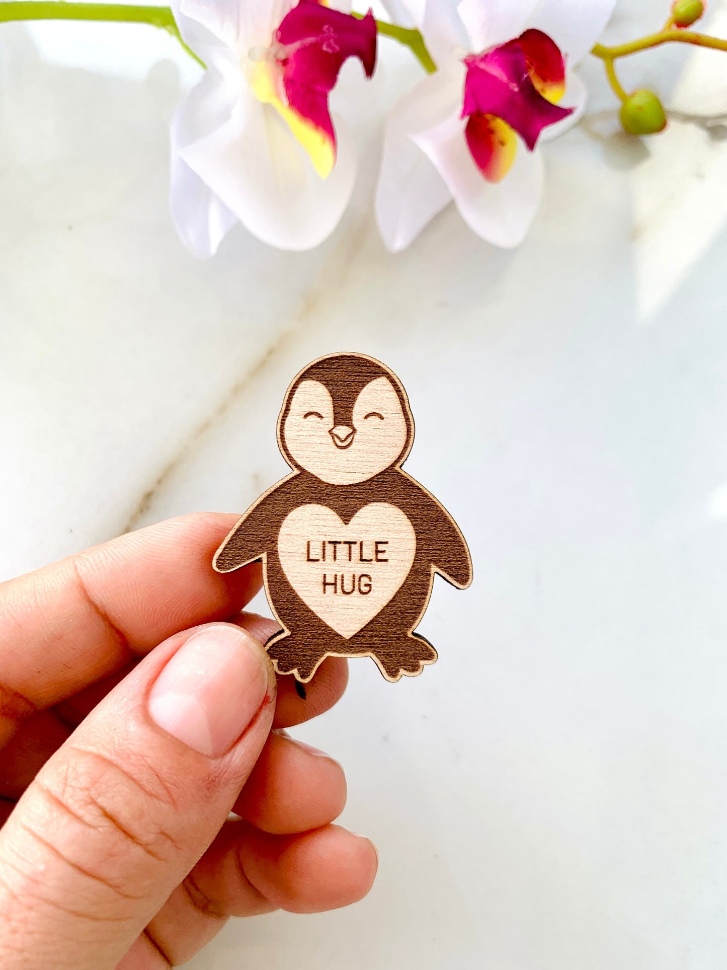 Penguin Pocket Hug Token, Send a Hug Gift, Thinking of You Gift, Pick me Up Gift, Missing You Gift, Isolation Travel Distance Pocket Hug