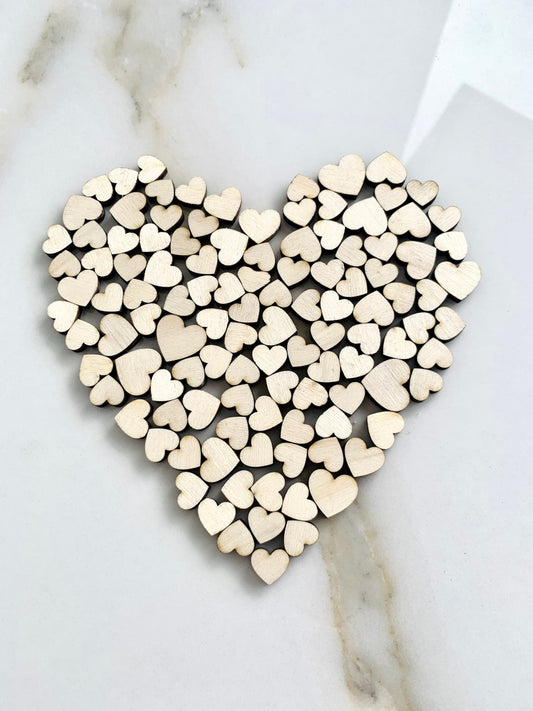Blank Wood Heart Cutouts: DIY Craft Shapes, Ornaments & Decor