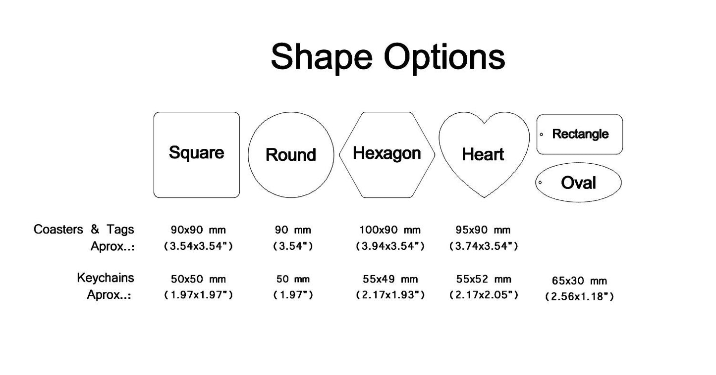 Custom Class Reunion Favors: Engraved Wood Tags, Coasters & Keychains