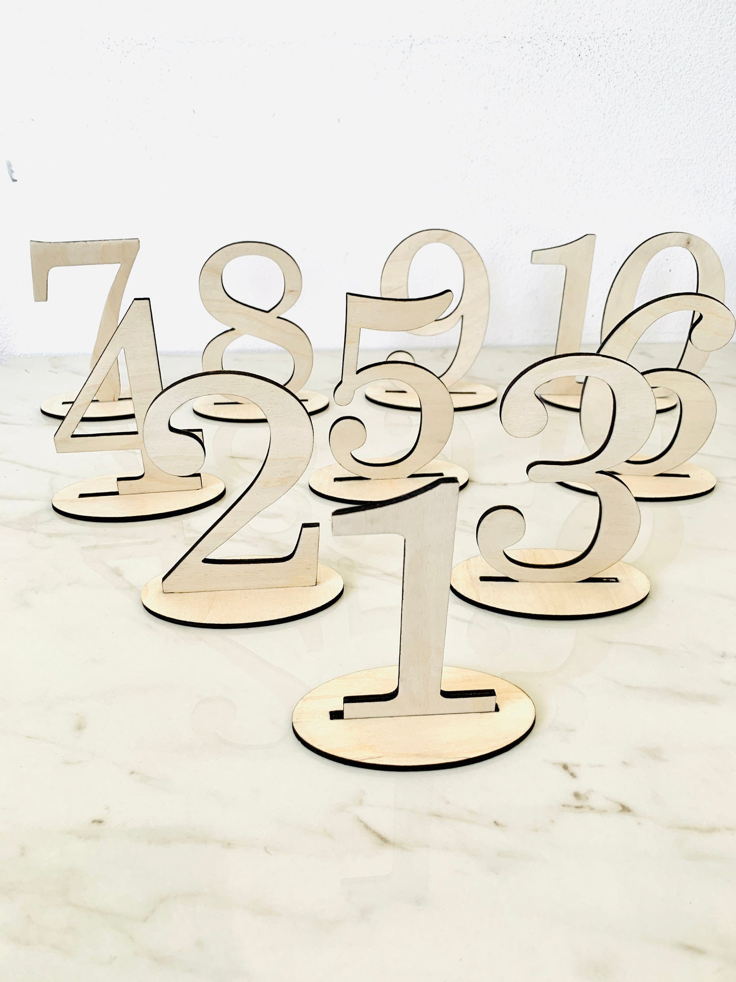 Wood Table Numbers Wedding Table Numbers, Rustic Wedding Table Décor, Freestanding Wedding Number Centerpiece Standalone Table Numbers