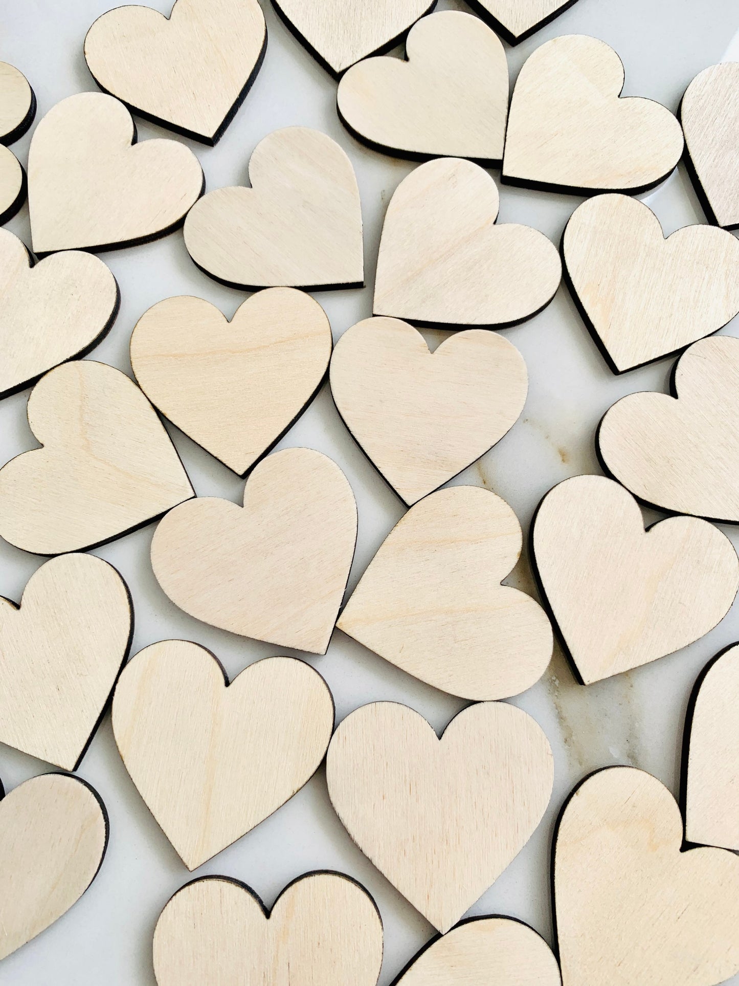 Blank Wood Heart Cutouts: DIY Craft Shapes, Ornaments & Decor