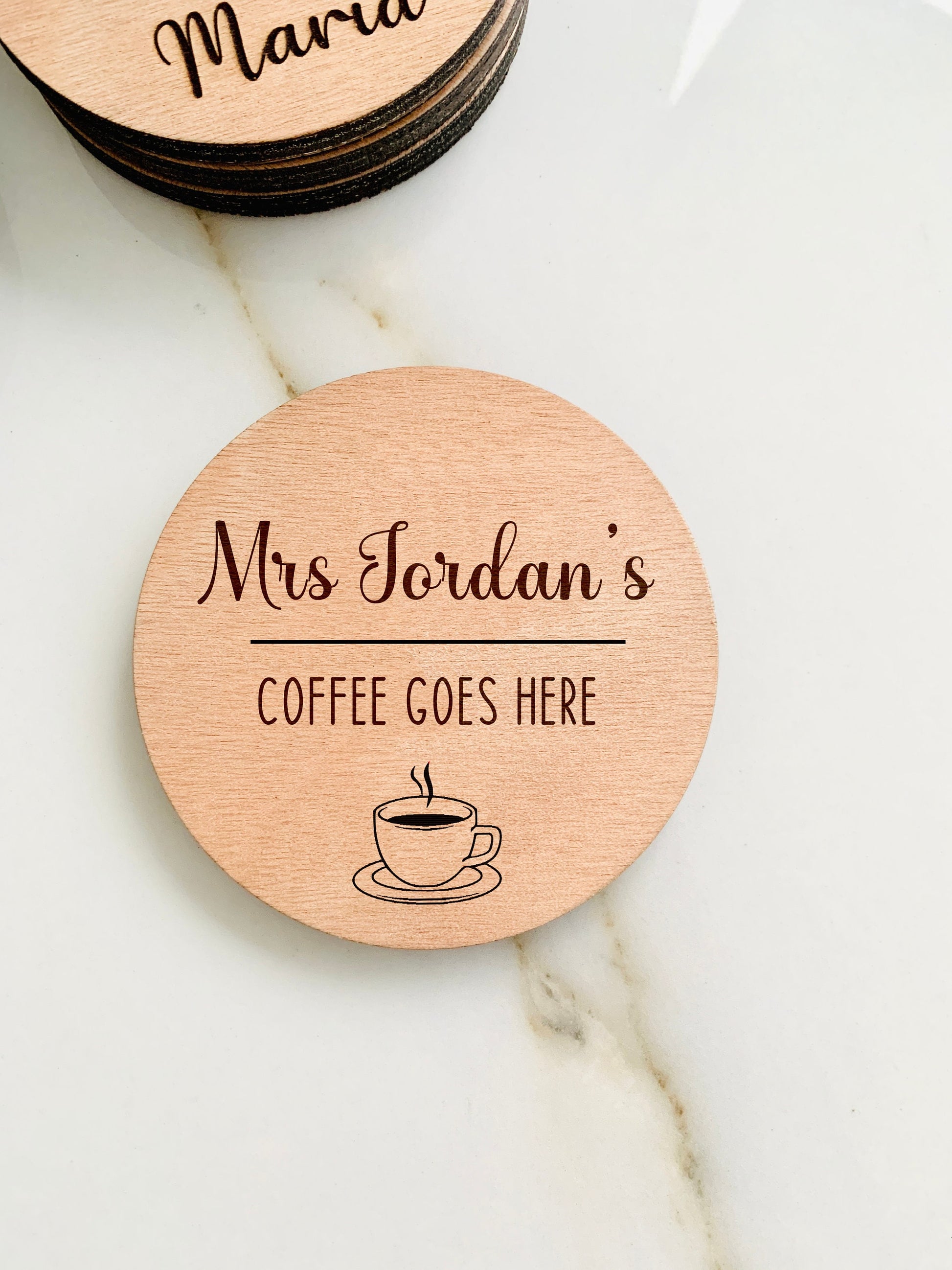 Best Teacher Gift Coaster Personalized, Wood Name Thank You Teacher Gift, Custom Teacher Appreciation Gift, Thank you Special School Teacher gift