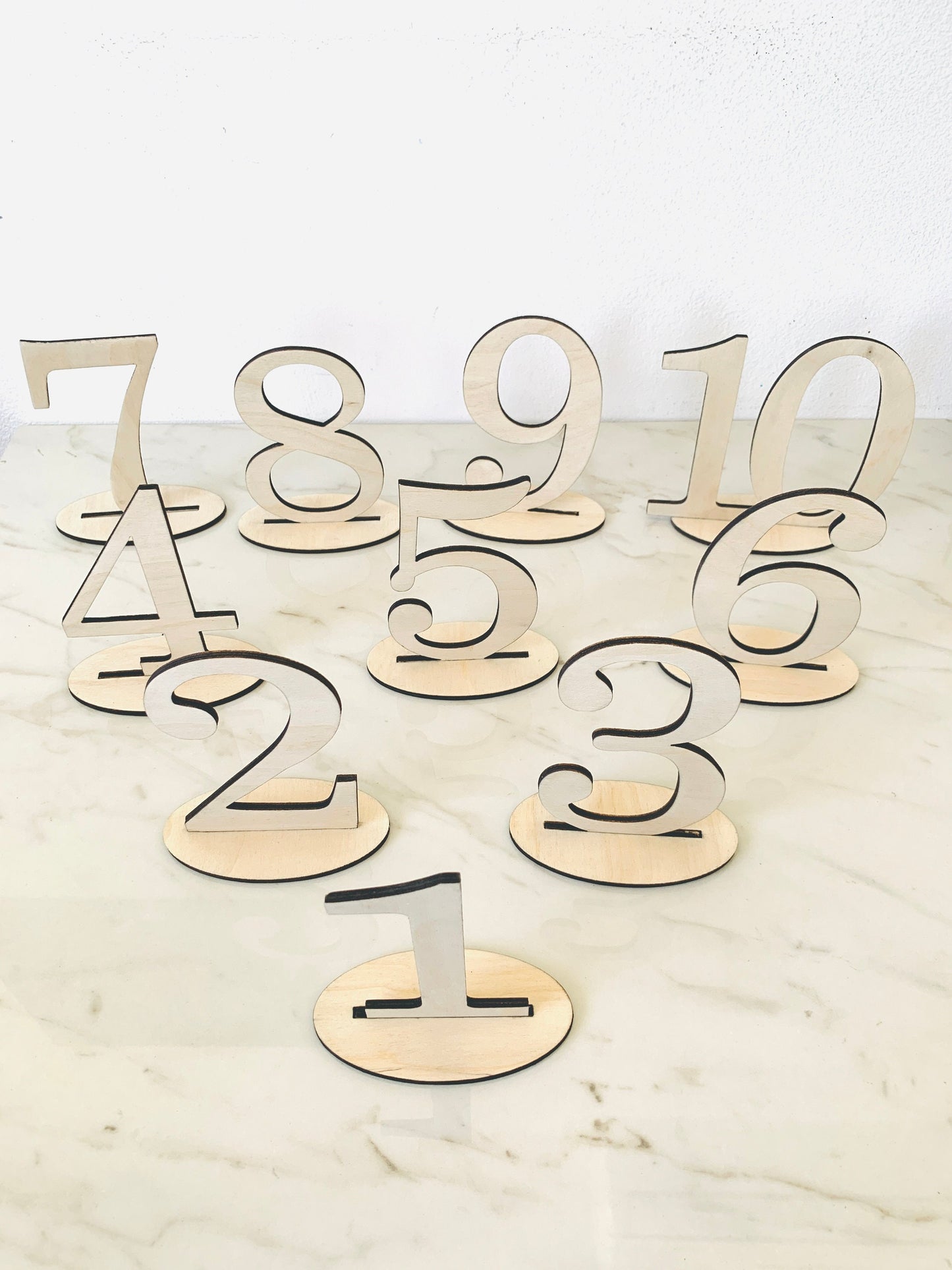 Wood Table Numbers Wedding Table Numbers, Rustic Wedding Table Décor, Freestanding Wedding Number Centerpiece Standalone Table Numbers