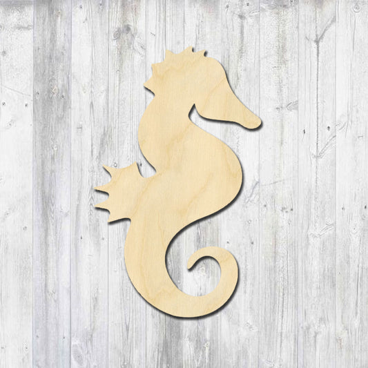 Seahorse Wood Cutouts, Big & Mini Wood Seahorse, Mini Tiny Blank Seahorse in Bulk, Unfinished Wood Seahorse Wood Confetti Crafting and Décor