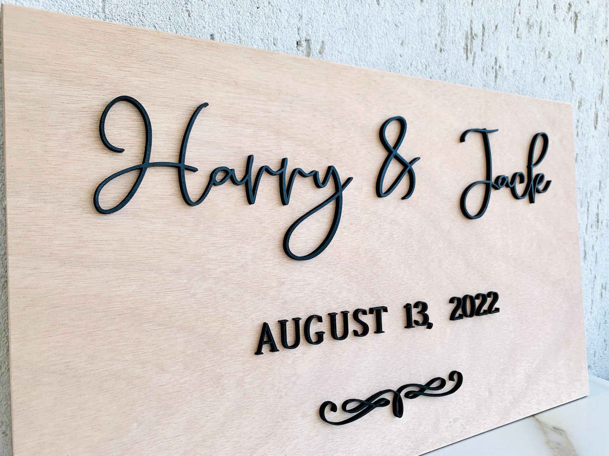 Wood Wedding Welcome Sign, Couples Names Wedding Sign, Personalized Rustic Wood Wedding Sign, 3D Wedding Sign, Last Name Wedding Easel Sign, Family Name Wedding Sign, Wedding Decor Board