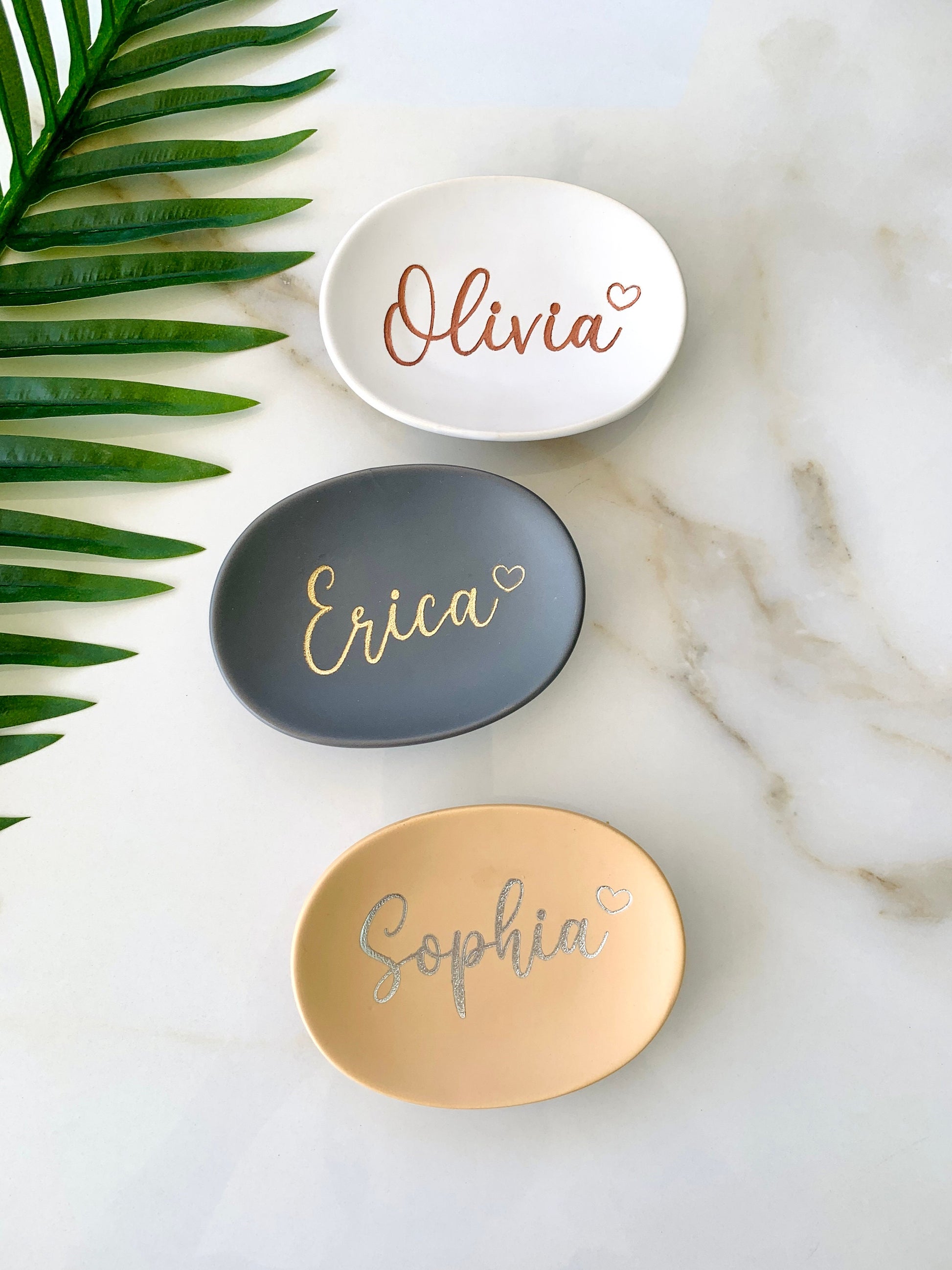 Personalized jewelry dish bridesmaid gift ring dish personalized gift for her Engraved trinket dish bridesmaids wedding gifts ring dish