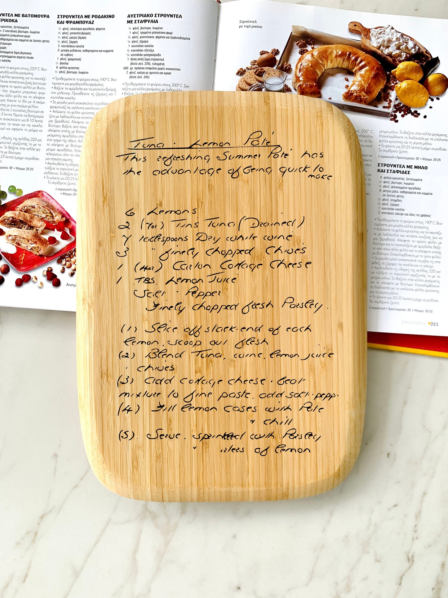 Handwritten Recipe Cutting Board Bamboo Personalized, Handwriting recipe Cutting board, Recipe chopping board, Engraved Custom Recipe Board