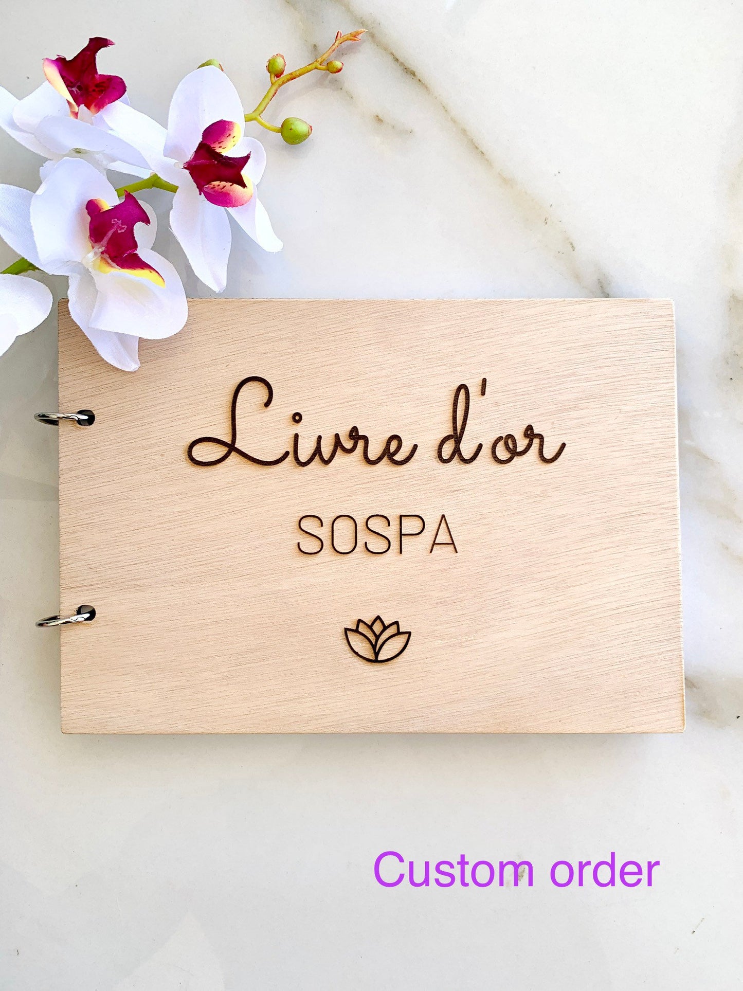 Wedding Guest Book Alternative Personalized Wooden Engraved Visitors Guest Book, Polaroid Instax Photo Wedding Album, Wedding Photo Album