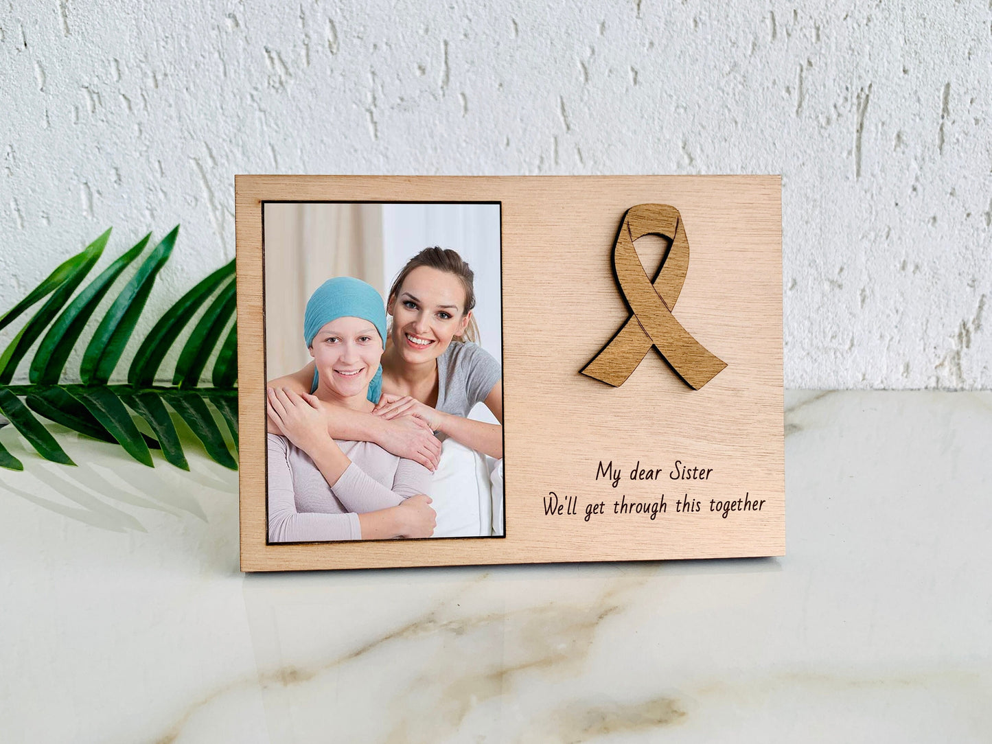 Cancer Support Gift Picture Frame Personalized, Cancer Care Gift, Breast Cancer Gift, Cancer Survivor Gift, Fuck Cancer Engraved Photo Frame