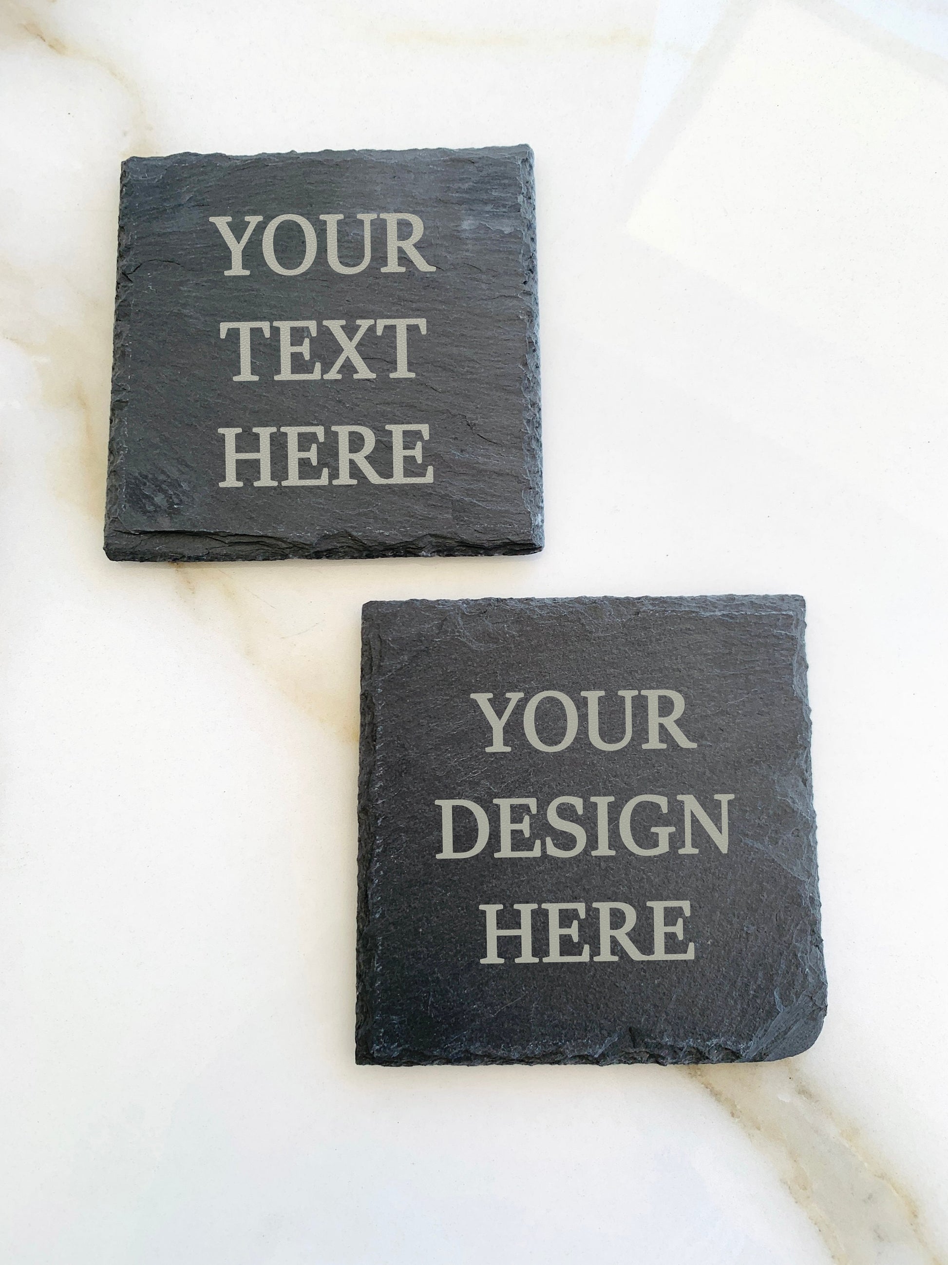 Custom Slate Logo Coasters, Custom Coasters With Logo, Corporate Gifts for Clients, Unique Gifts For Employees, Holiday Logo Corporate Gifts