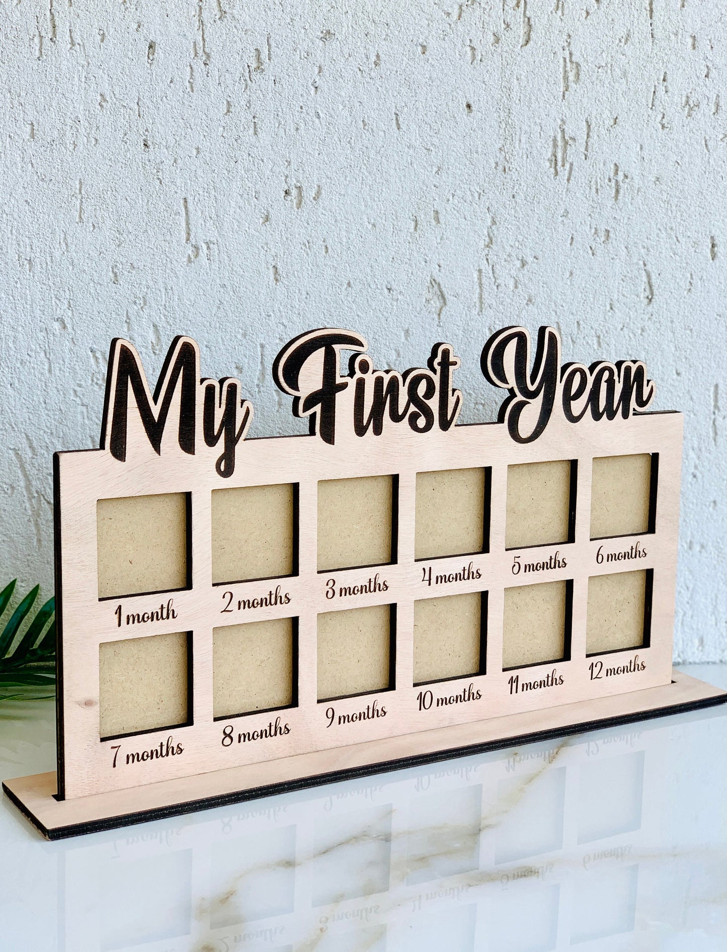 My First Year Frame, Baby Milestone Board, Baby First Year Photo Album, Baby First Week Photo Frame Personalized Baby Wooden Frame, Newborn Photo Frame, Baby Growth Journey