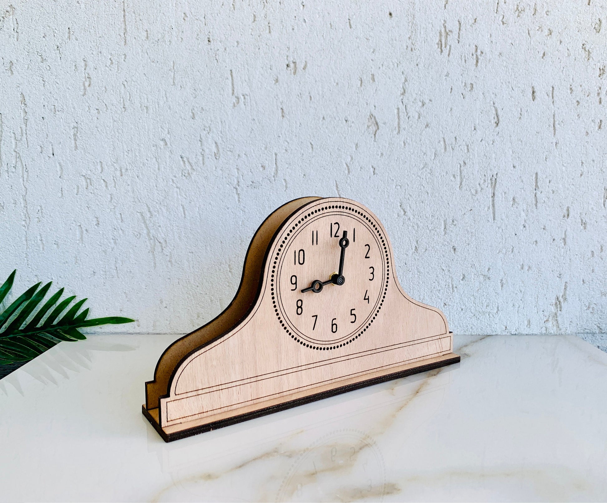 Wood Mantel Clock Modern, Vintage Antique Desk Clock, Office Table Clock, Retro Clock Fireplace Clock, kitchen Minimal Mantel Clock Engraved