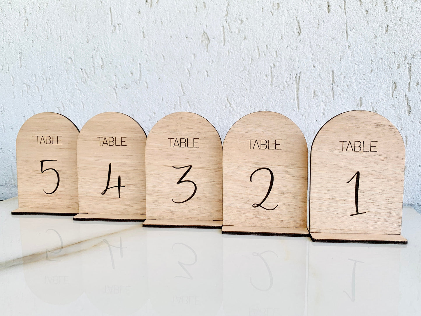 Wedding Wood Table Numbers, Arch Engraved Wedding Table Numbers, Rustic Wedding Table Sign, Freestanding Table Number Wedding Rustic Decor