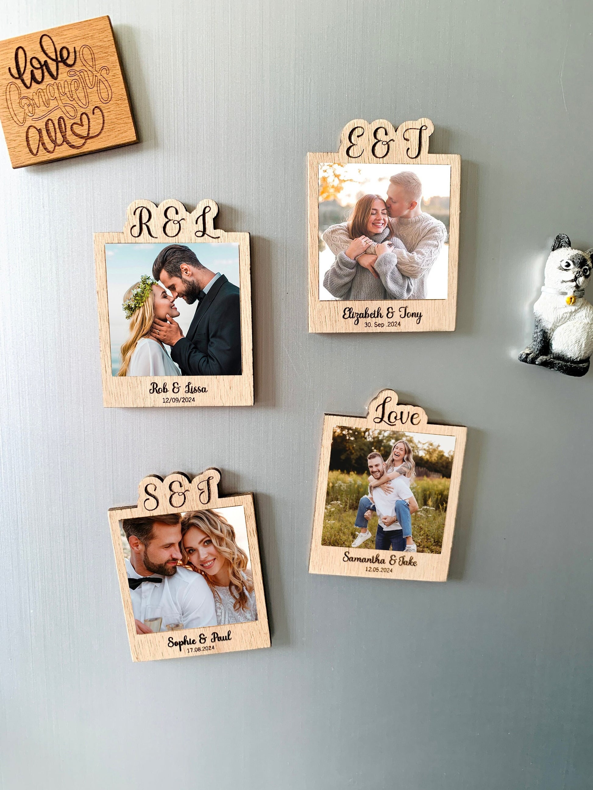 Magnetic Mini Photo Frame Favors, Instax Wedding Photo Frame Baptism Photo Frame Engagement Picture Frame Bridal Shower Engraved Photo Frame