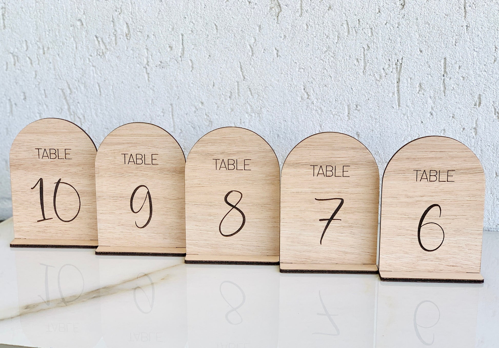 Wedding Wood Table Numbers, Arch Engraved Wedding Table Numbers, Rustic Wedding Table Sign, Freestanding Table Number Wedding Rustic Decor