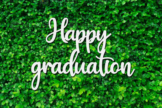 Happy Graduation Backdrop, Graduation Party Decor Wood Sign, Laser Cut Graduation Hedge Yard Sign, Celebration Banner