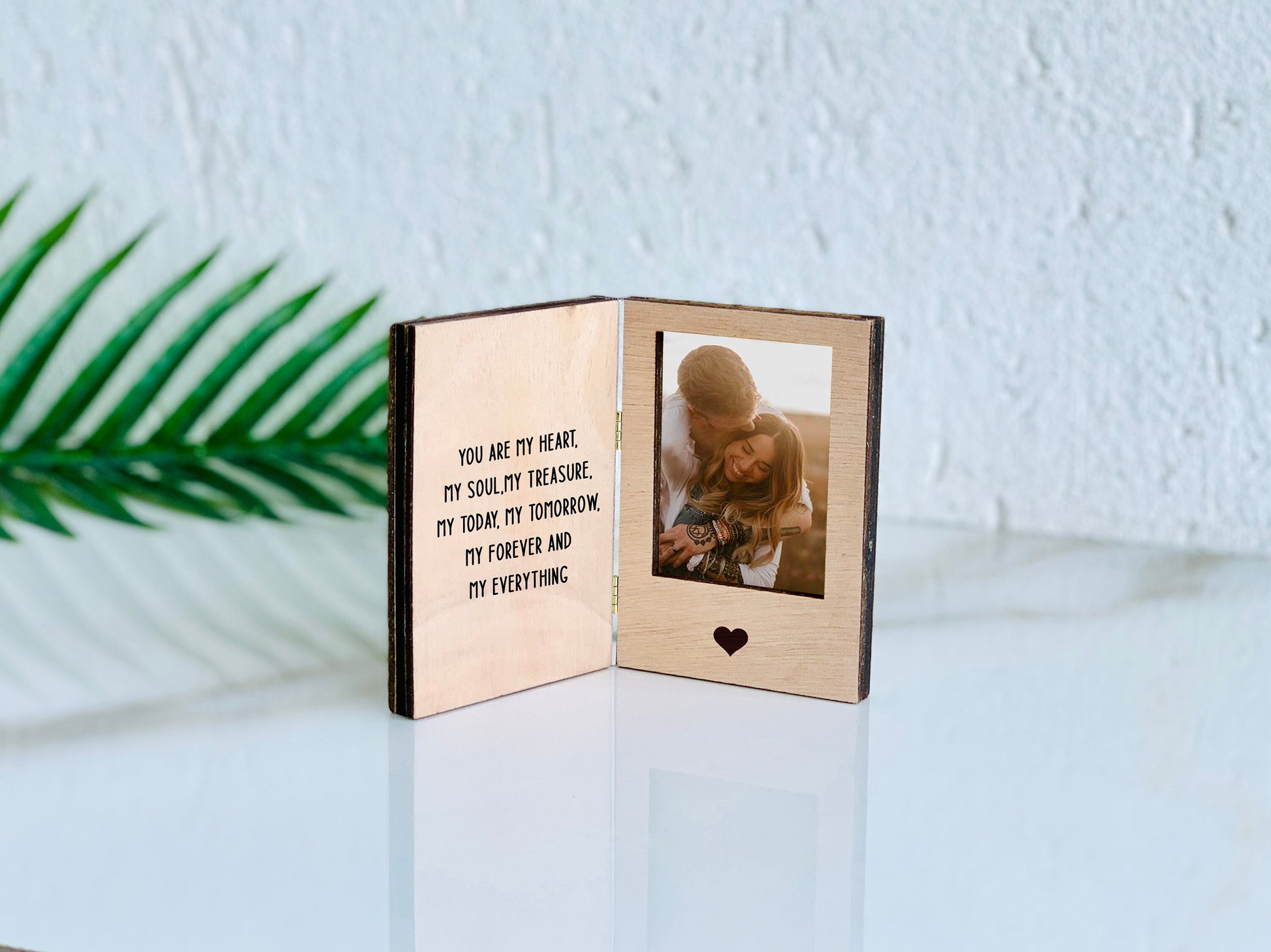 Instax Mini Photo Frame Double Polaroid Photo Frame, Personalized Tiny Picture Frames, Custom Engraved Photo Frame, Engagement Family Frame