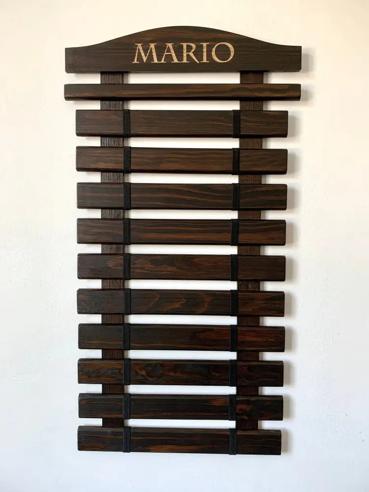 Karate Belt Display White Personalized: Solid Wood Martial Arts Taekwondo Jiu Jitsu Judo Belt Organizer 5 Belts