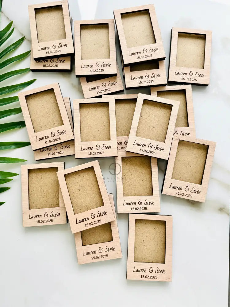 Magnetic Mini Photo Frame Favors: Personalized Instax Wedding Favors Engagement Baptism Bridal Shower Gifts