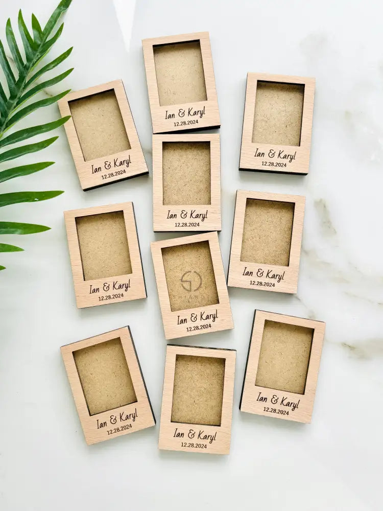 Magnetic Mini Photo Frame Favors: Personalized Instax Wedding Favors Engagement Baptism Bridal Shower Gifts