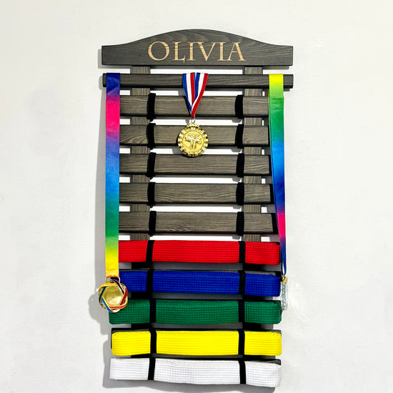 Martial Arts Belt Display Holder Rack. ShiandeCreations.com