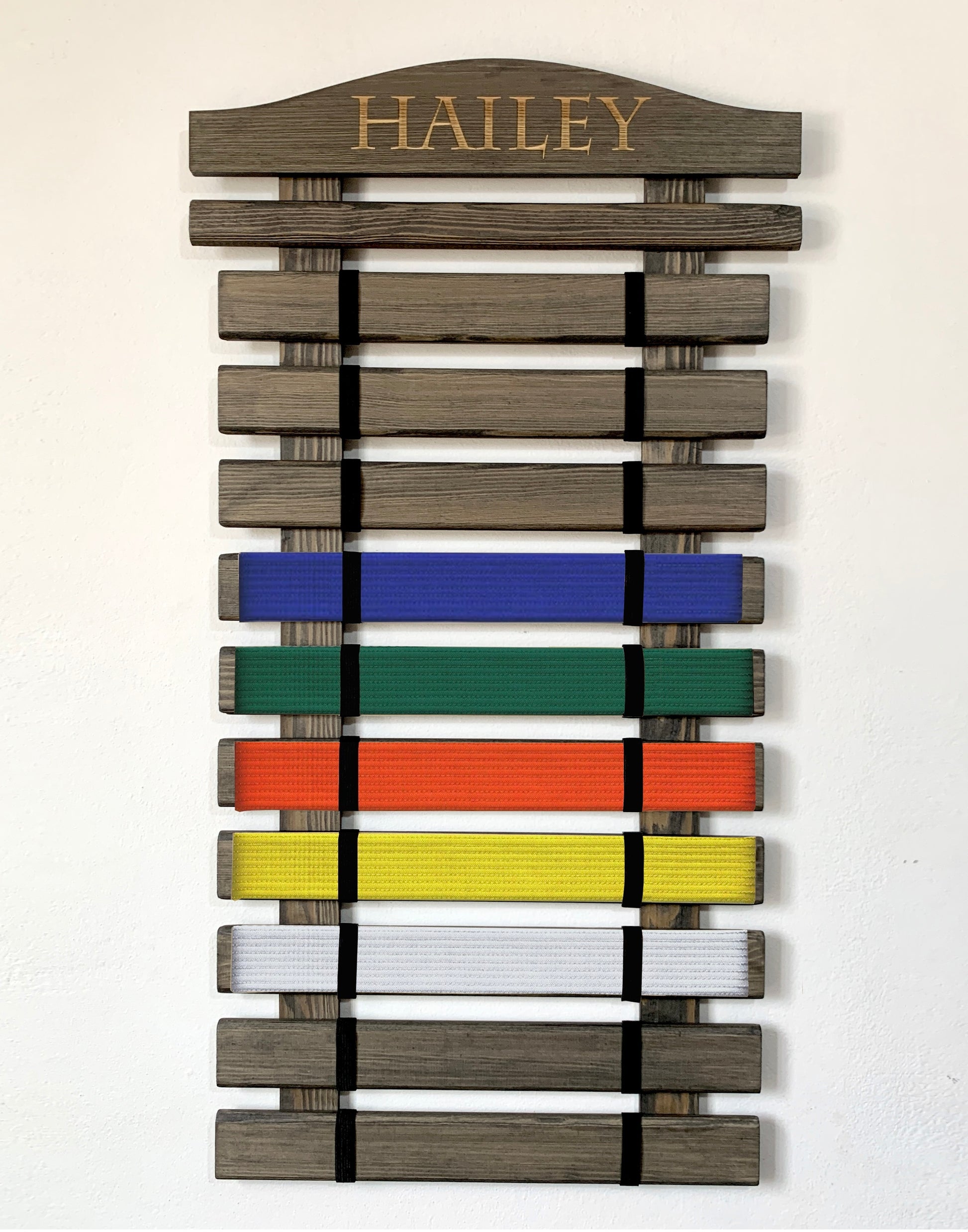 Martial Arts Belt Display Holder Rack. ShiandeCreations.com